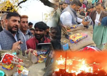 MLA Kupwara Fayaz Ahmed Mir Extends Emergency Relief to Batpora Hayhama Fire Victims