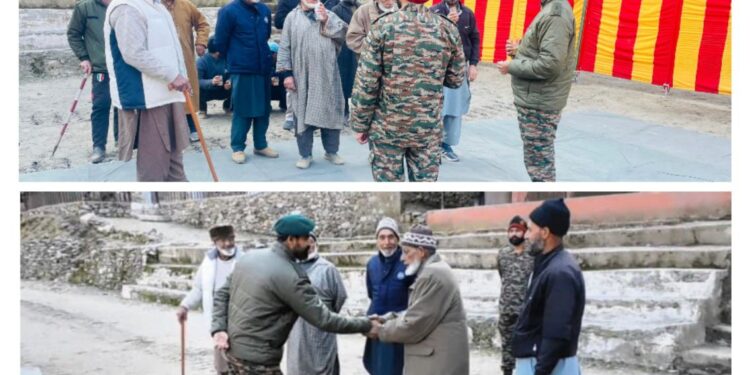 Indian Army Honors Veterans, Strengthens Community Bonds in Keran, Kupwara