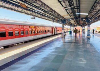 First successful trial run of train on Katra-Banihal section
