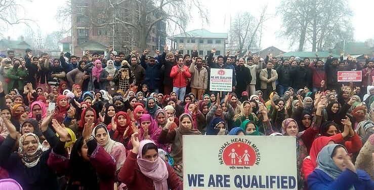 NHM Employees in J&K Demand Immediate Payment After Two-Month Delay; DAK Joins Protest