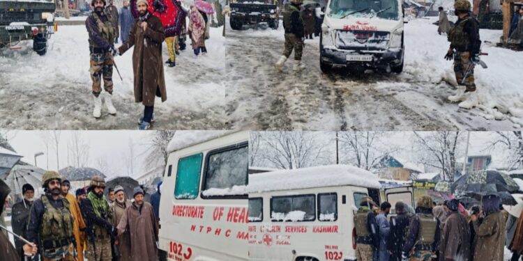 Indian Army Rescues Pregnant Woman Amid Heavy Snowfall in Lolab