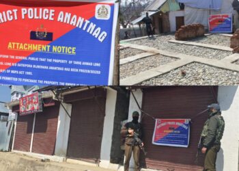 Anantnag Police Attach Properties Worth ₹75 Lakhs Belonging to Notorious Drug Peddlers