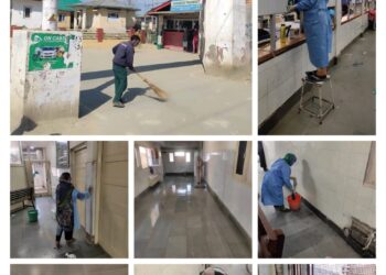 Sanitation Drive Initiated at SKIMS MC Bemina