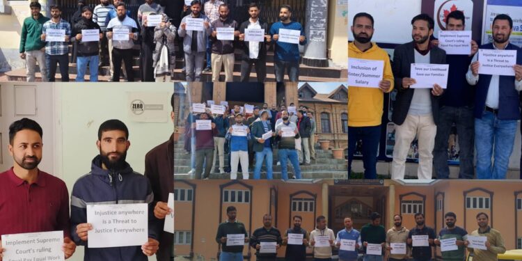 J&K Contractual College Lecturers Observe Successful Pen-Down Strike