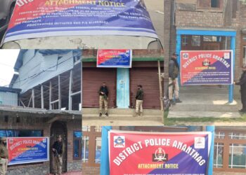 Anantnag Police Attaches Properties Worth ₹1.2 Crore in an Action Against Drug Peddling