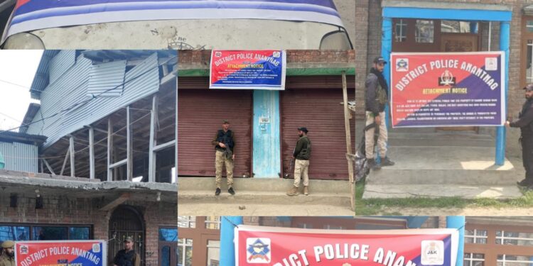 Anantnag Police Attaches Properties Worth ₹1.2 Crore in an Action Against Drug Peddling