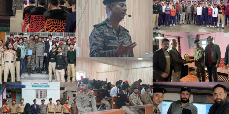Lt Col Sheldon Misquith Visits Karnah; Interacts with NCC Cadets 