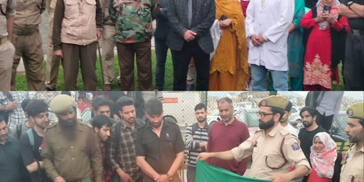 SKIMS Medical College Organizes Interactive Fire Safety Mock Drill