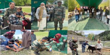 Indian Army Organizes Medical and Veterinary Camps in North Lolab