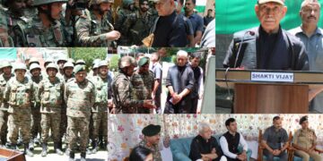 LG Manoj Sinha Visits Shakti Vijay Brigade Headquarters in Tangdhar