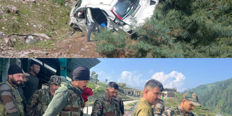 Tragic Road Accident Near Tangdhar Claims One Life, Four Injured Rescued by Civilians and Army