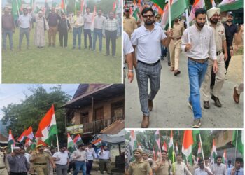 SDM Lolab Leads Grand Tringa Rally with Patriotic Fervour