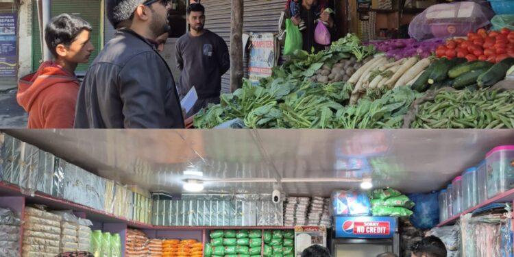 Market Checking Drive Conducted at Sogam to Ensure Fair Practices During Ramzan